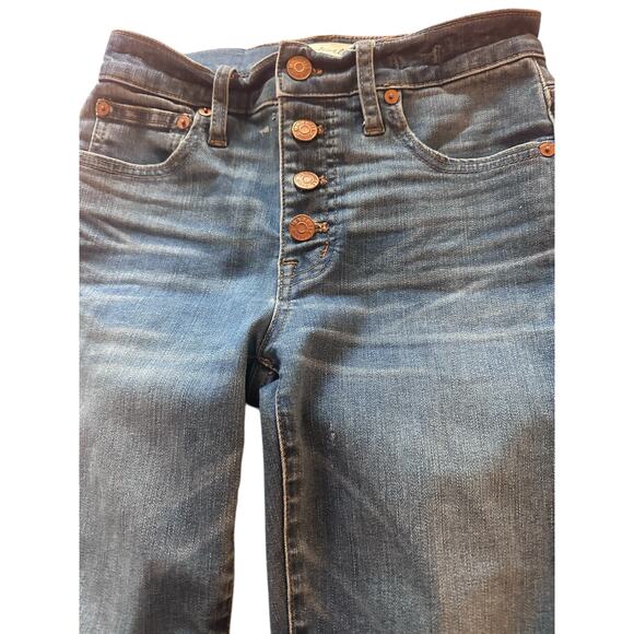 Madewell jeans size 23 bundle two pairs (sz 0) wide leg & distressed crop - Picture 3 of 6